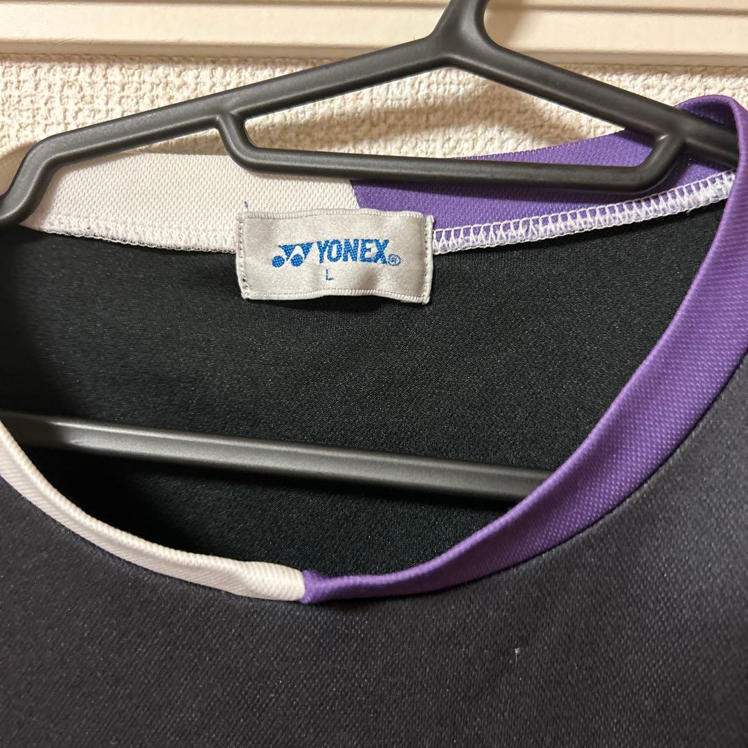 YONEX バドミントンウェア Lサイズ 紫黒