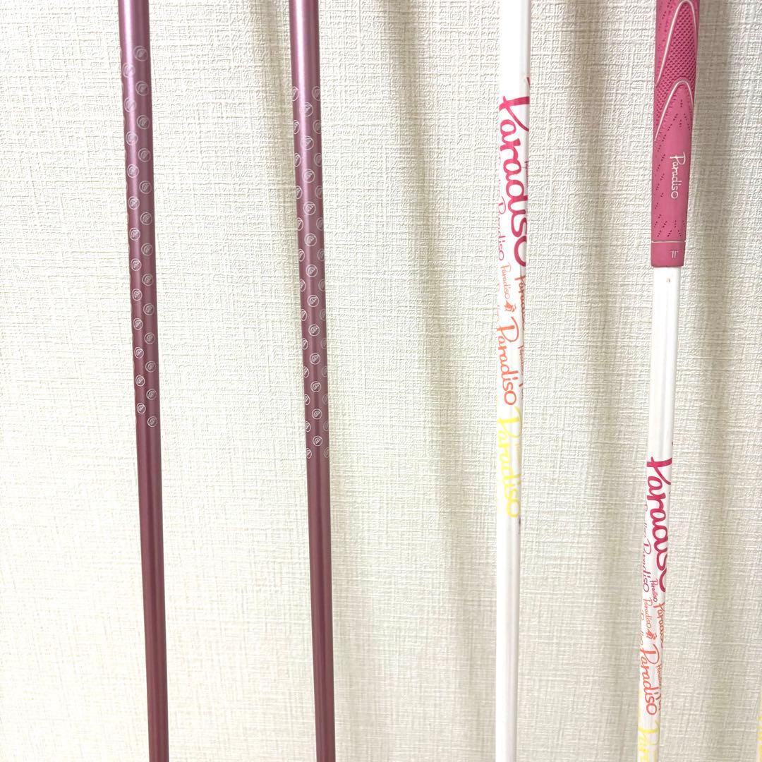 女性用　ブリヂストン　パラディーゾ　初心者 ゴルフセット　タイトリストバック