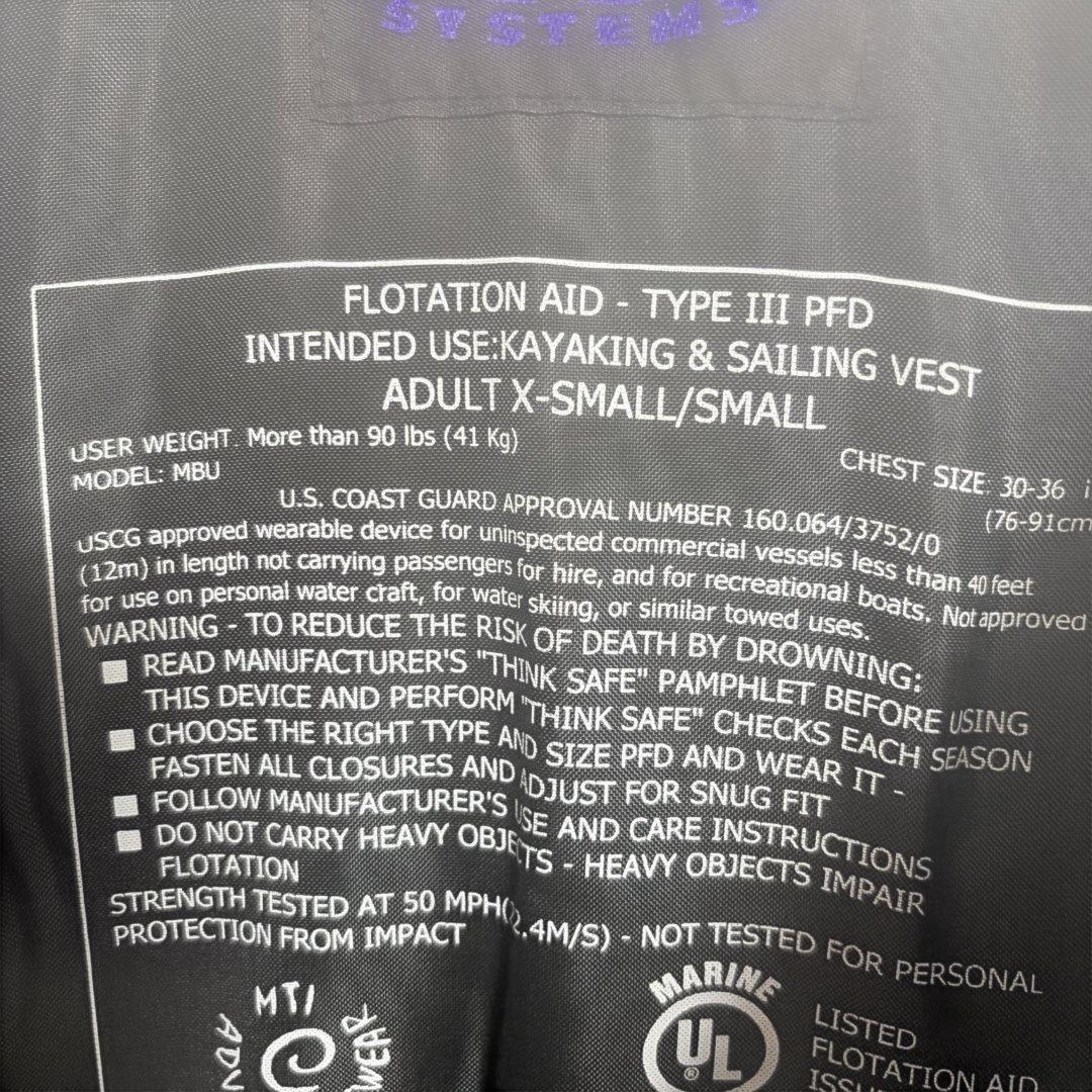 MTI カヤックPFD ライフジャケット ②