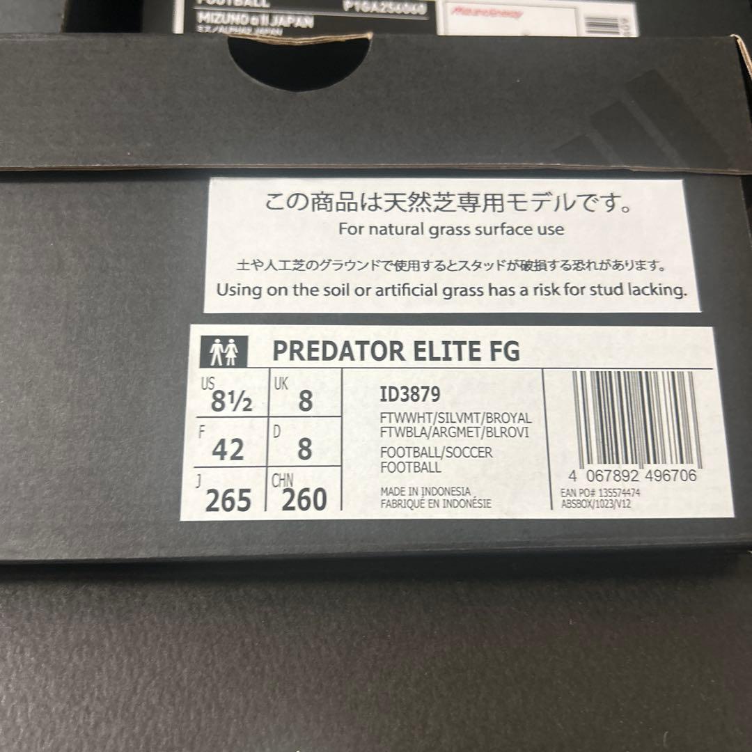 シューズ PREDATOR ELITE FG 26.5