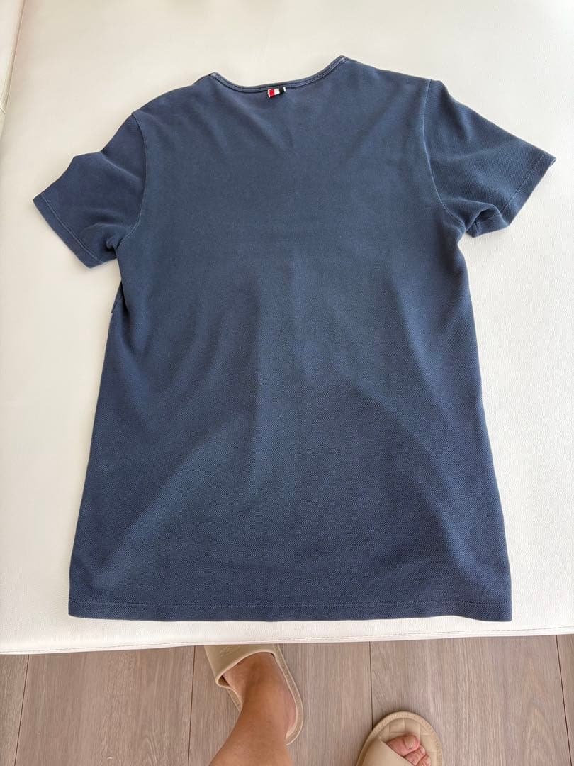 THOM BROWNE テニスTシャツ ネイビー サイズ0
