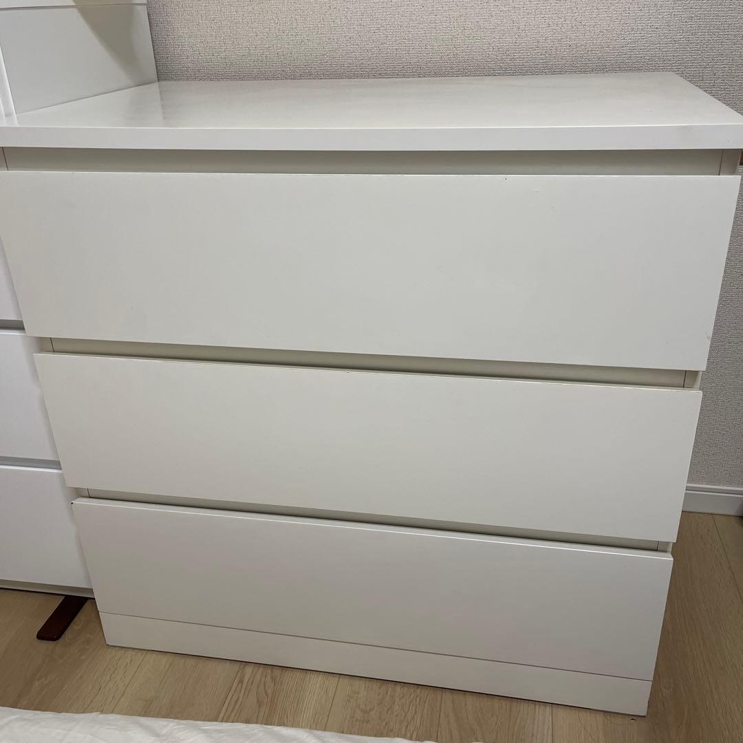 IKEA MALM マルム　チェスト　3段