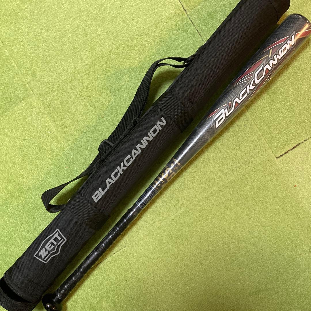 週末特価　ゼット 野球 一般軟式バット ブラックキャノン Aパワー 84cm