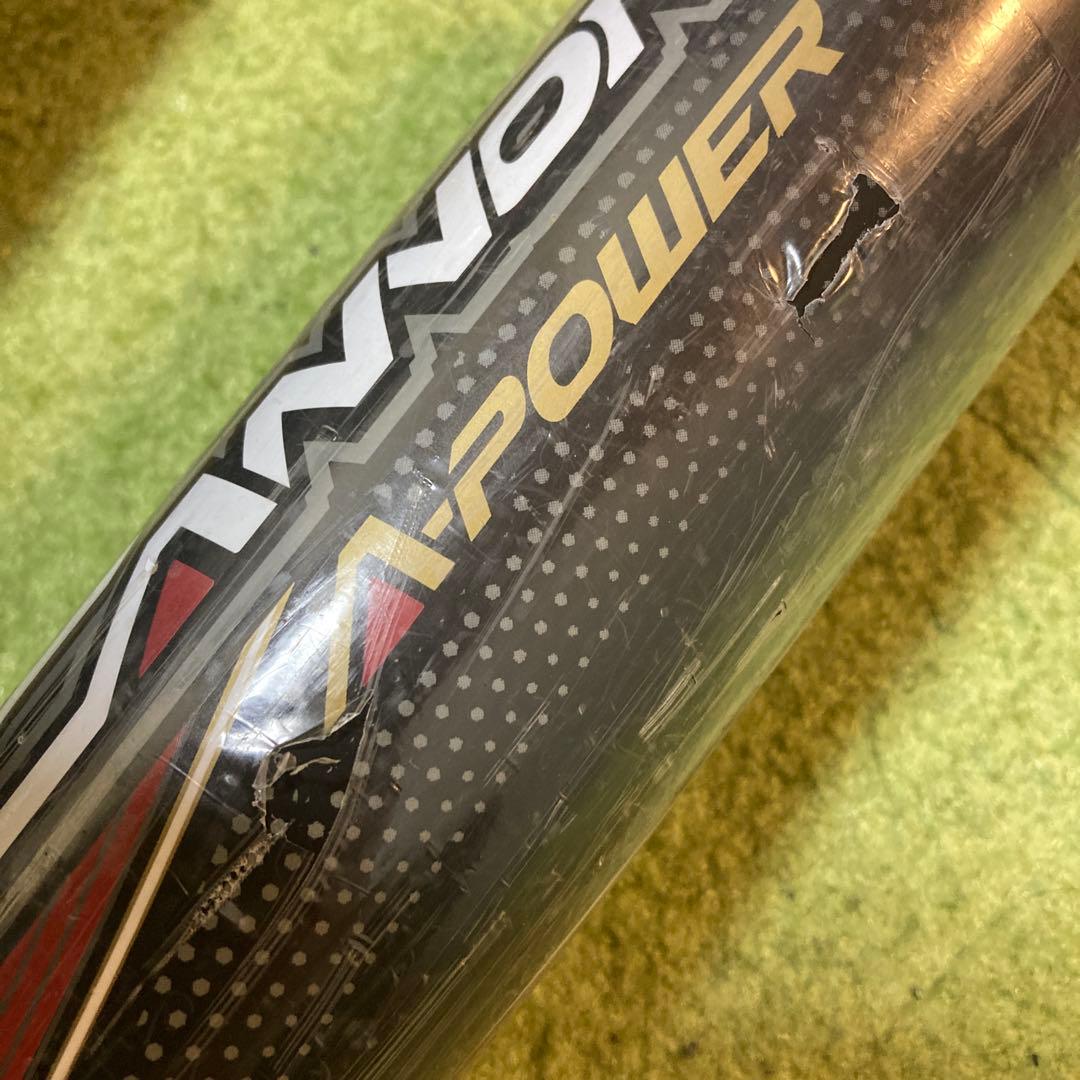 週末特価　ゼット 野球 一般軟式バット ブラックキャノン Aパワー 84cm