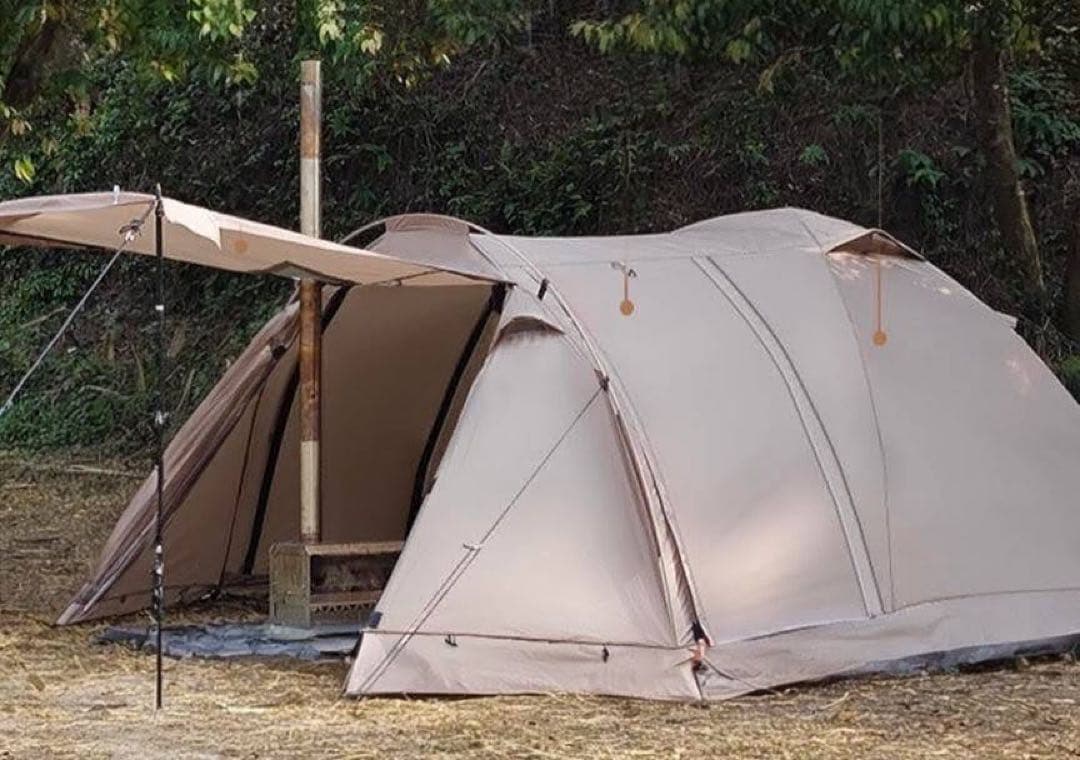 TOP LANDER 4シーズン 煙突付　前室付ドーム/スノースカート付テント