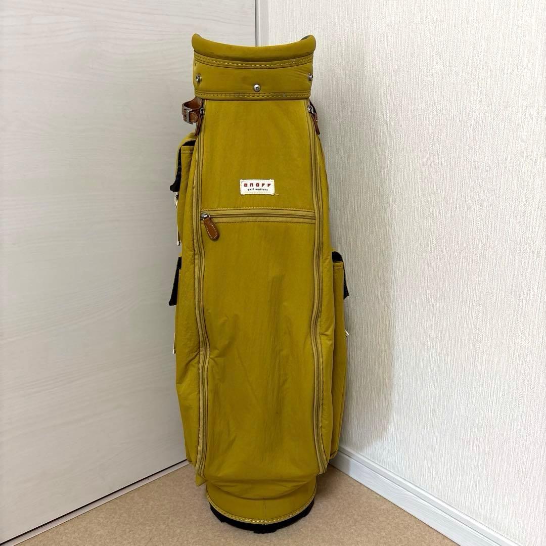 オノフ　キャディバッグ　マスタード