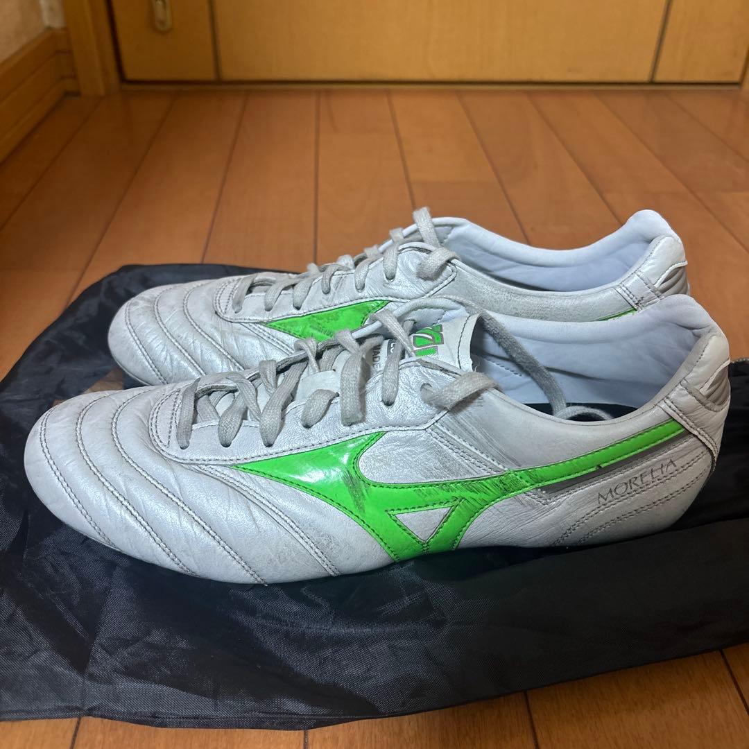 Mizuno Morelia サッカーシューズ グレー/グリーン