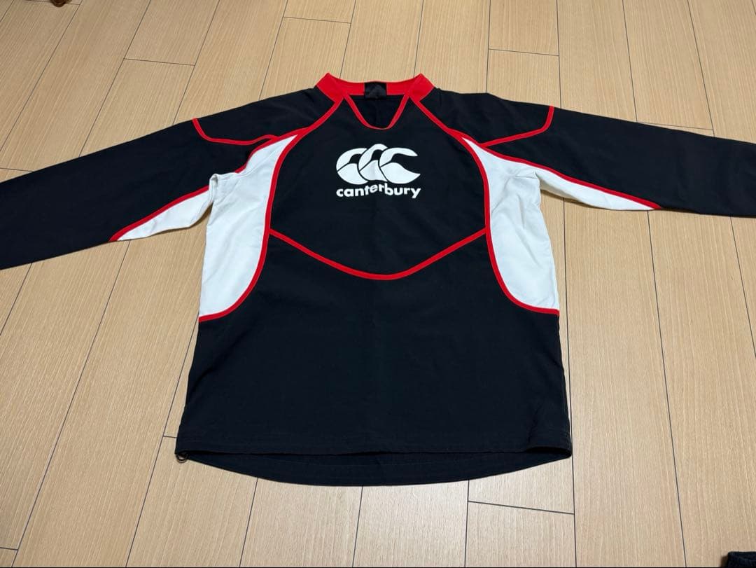canterbury ウォームアップウェア セット 黒赤