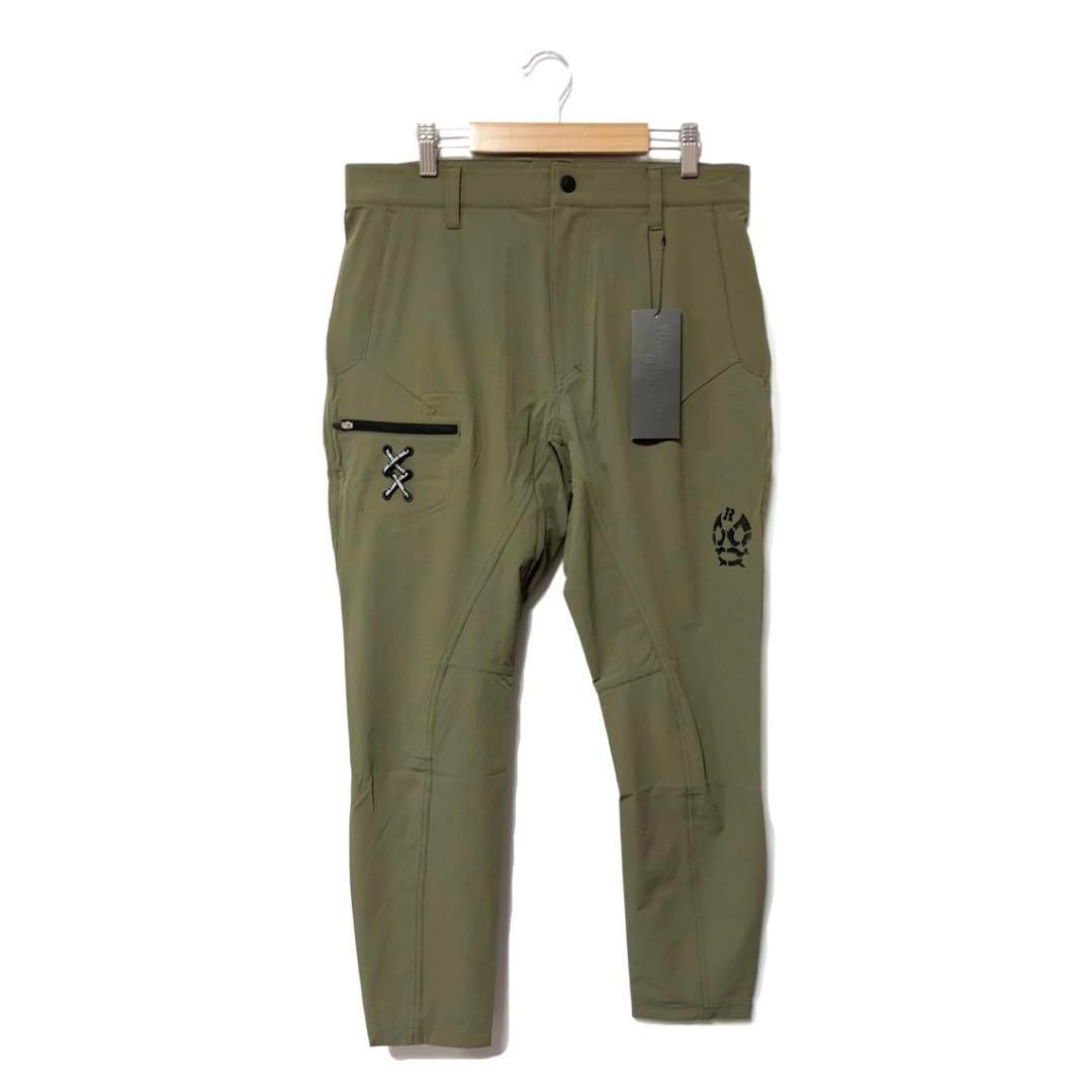 新品 ラッセルノ ゴルフ ストレッチ カーゴ ロングパンツ サファリ L 5