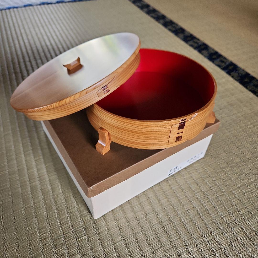 大館曲げわっぱ　曲物菓子器