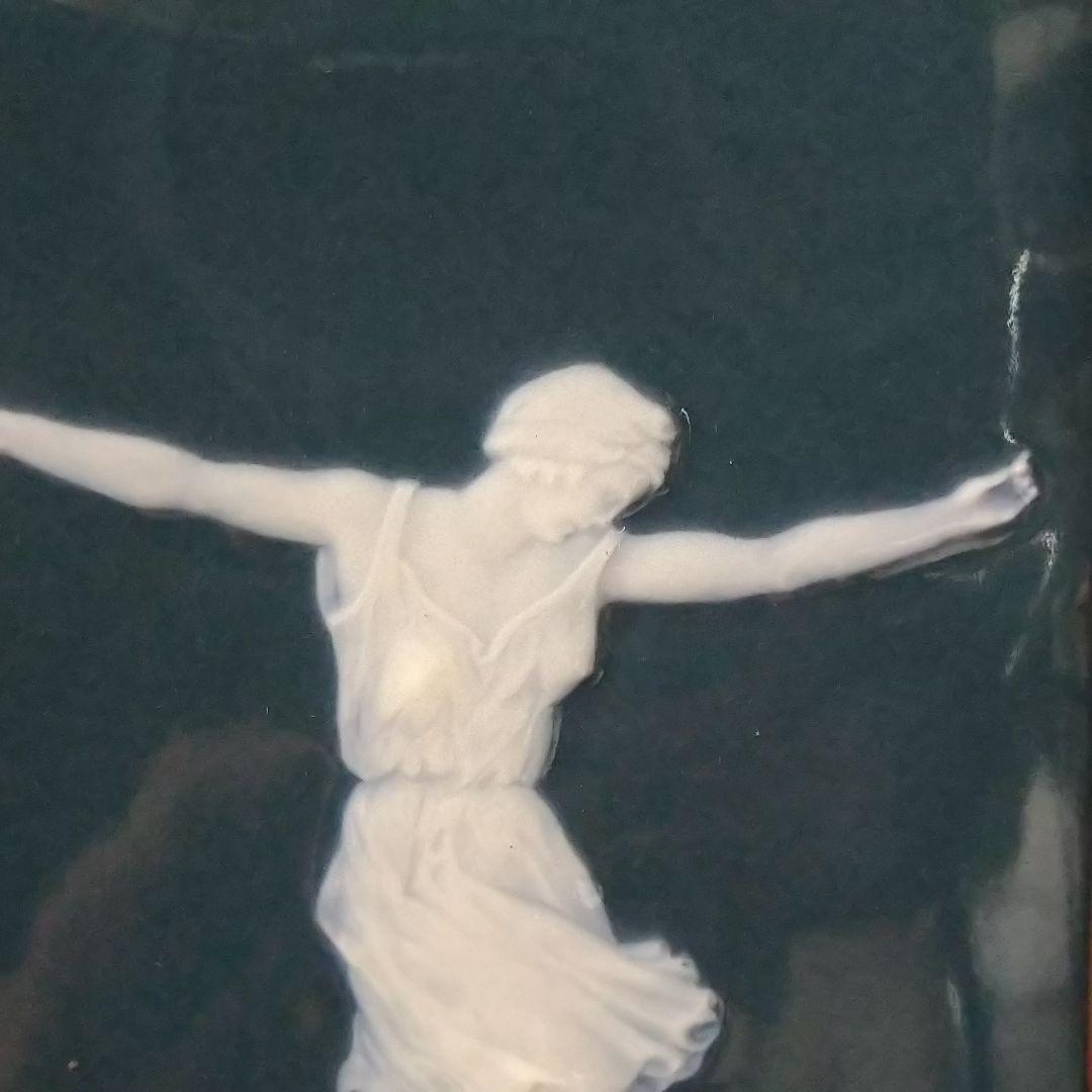 リモージュ（Limoges）額装陶板画・パテシュールパテ『ダンサー』