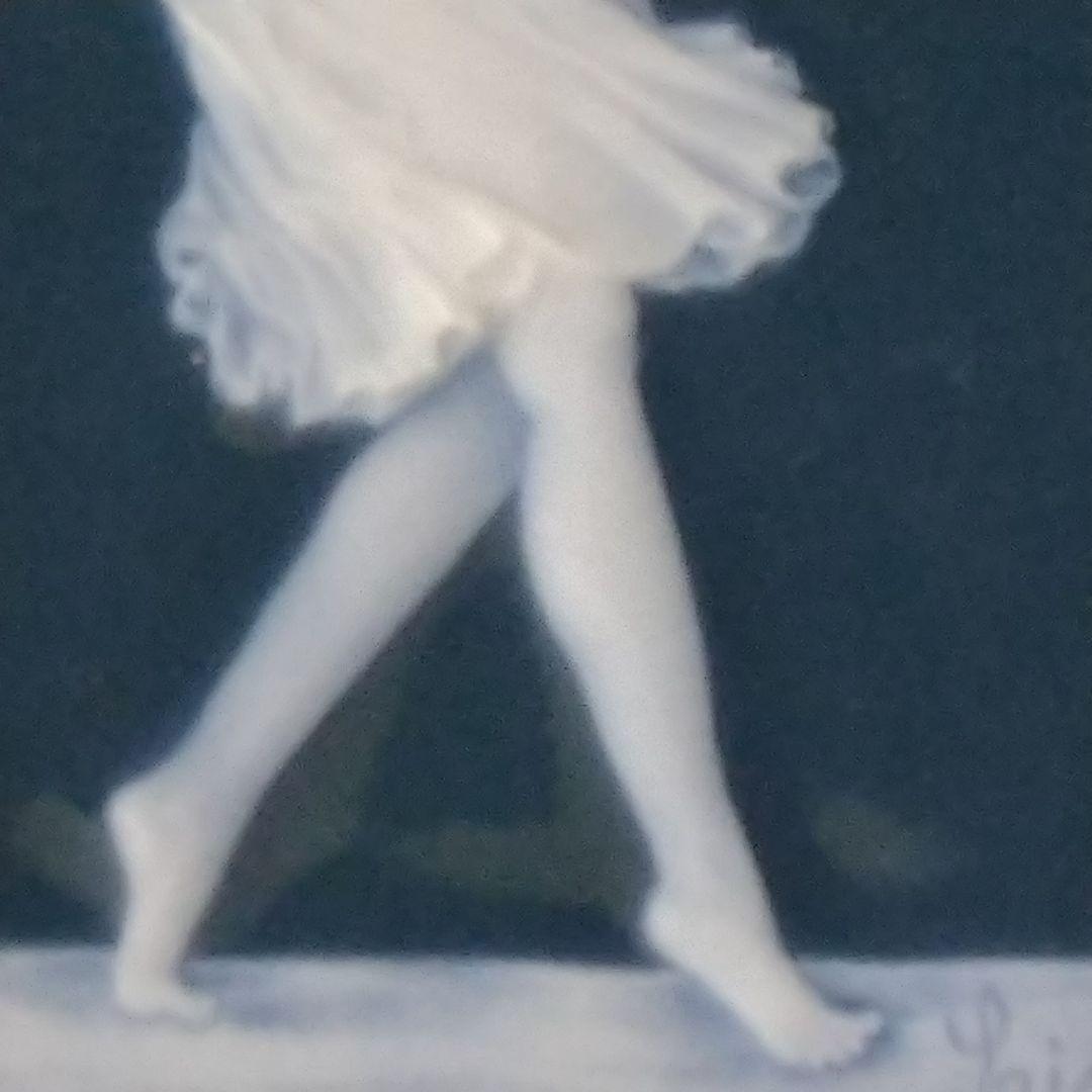 リモージュ（Limoges）額装陶板画・パテシュールパテ『ダンサー』