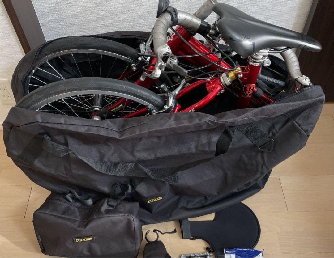 KHS F-20RC Tiagra 2×10s 折りたたみ自転車 レッド