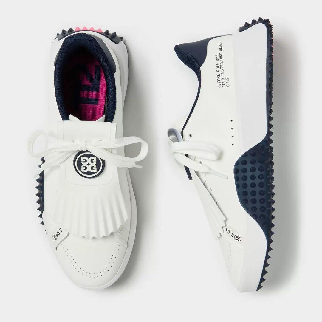 G/FORE レディース ゴルフシューズ 白 タッセル付き スパイクレス 美品⛳