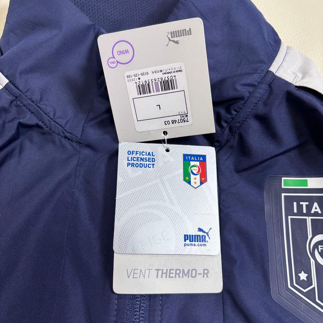 ✨タグ付き✨ プーマ FIGC イタリア代表 ナイロンジャケット L ネイビー