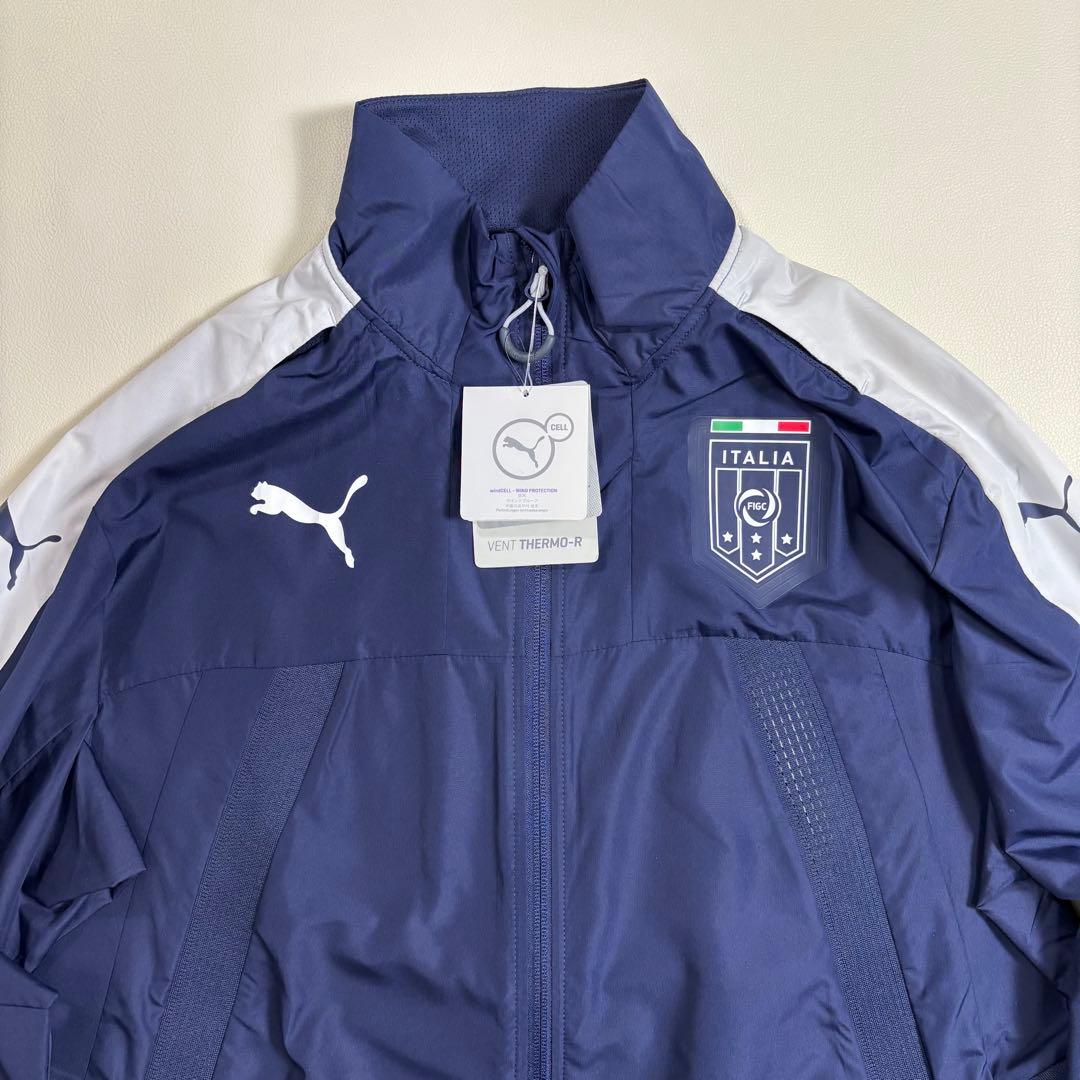 ✨タグ付き✨ プーマ FIGC イタリア代表 ナイロンジャケット L ネイビー
