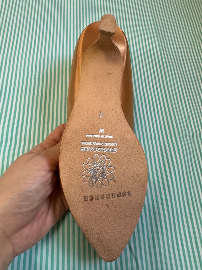 社交ダンスシューズ　SUPADANCE サイズ4 W サテンシューズ