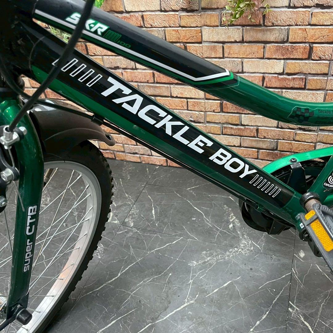 【132】子供用自転車 子供車TACKLE BOY グリーン 22インチ