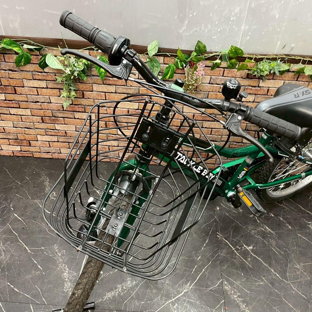 【132】子供用自転車 子供車TACKLE BOY グリーン 22インチ