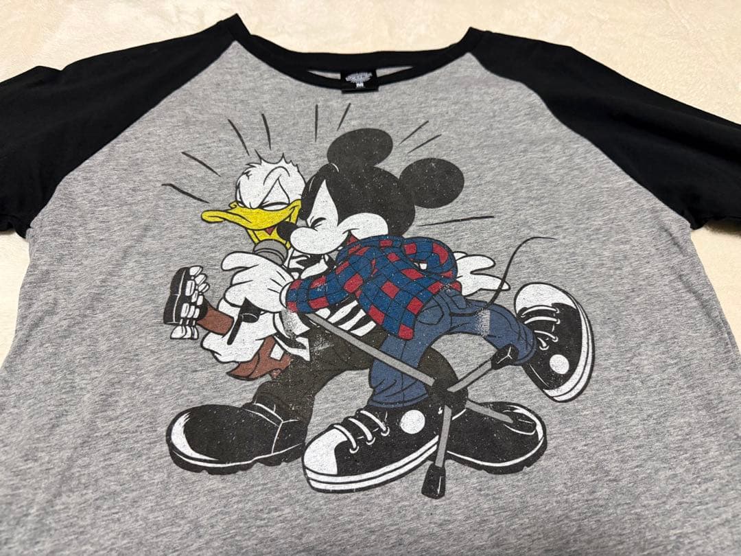 B’z × Disney ディズニー “SCENES” ラグランTシャツ M