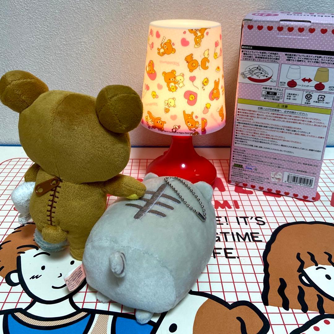 リラックマ まとめ売り ハートぬいぐるみ キャラコロクリーナー バインダー 他