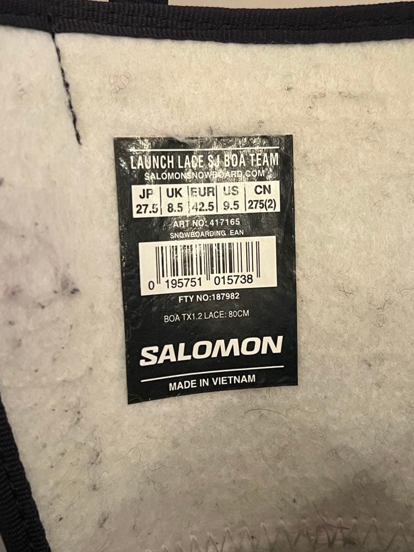 SALOMON LAUNCH LACE BOA SJ スノーボードブーツ