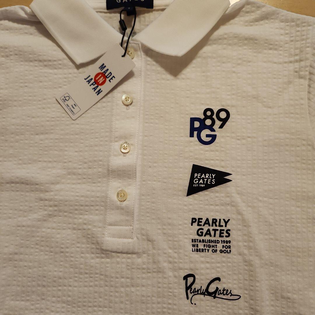 PEARLY GATES ポロシャツ ホワイト　春夏物　パーリーゲイツ