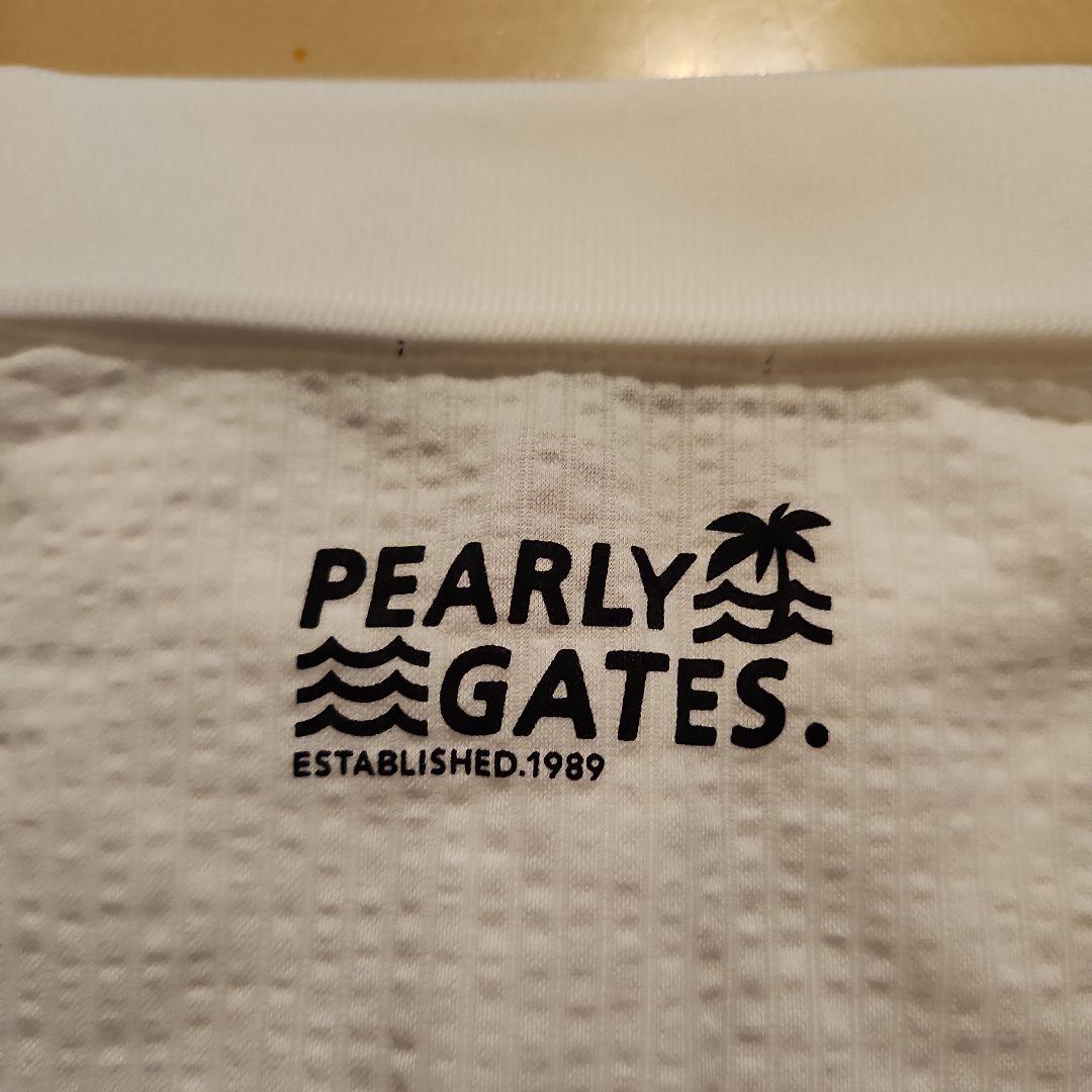 PEARLY GATES ポロシャツ ホワイト　春夏物　パーリーゲイツ