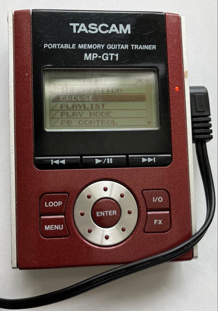 TASCAM MP-GT1ポータブルメモリーギタートレーナーACアダプター付