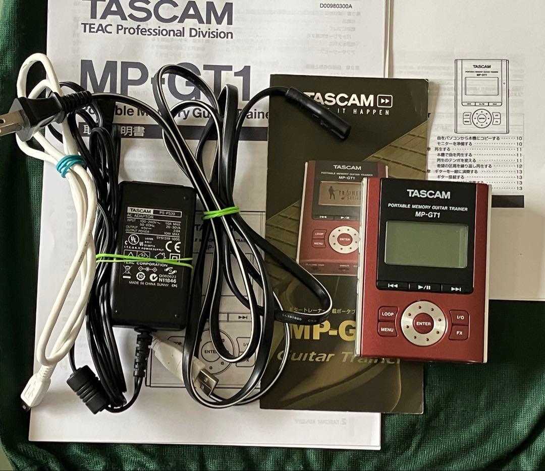 TASCAM MP-GT1ポータブルメモリーギタートレーナーACアダプター付