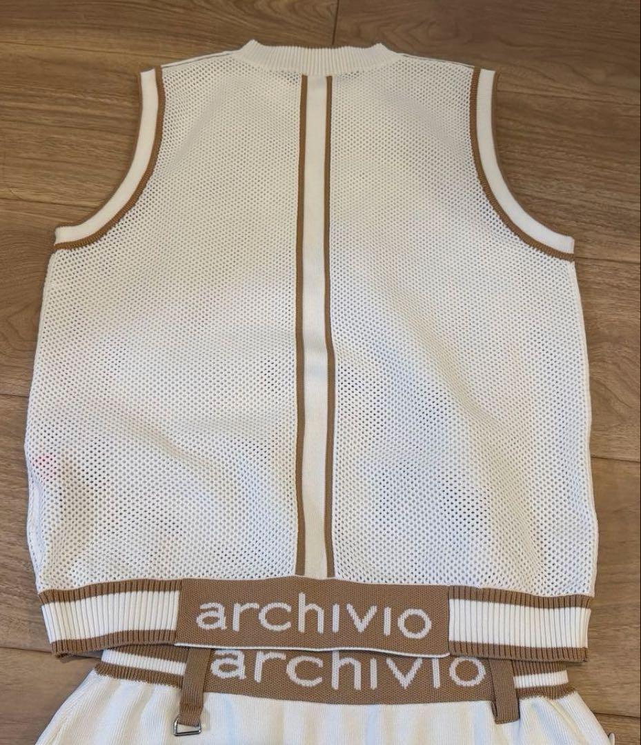 archivio メッシュベストとスカートセット