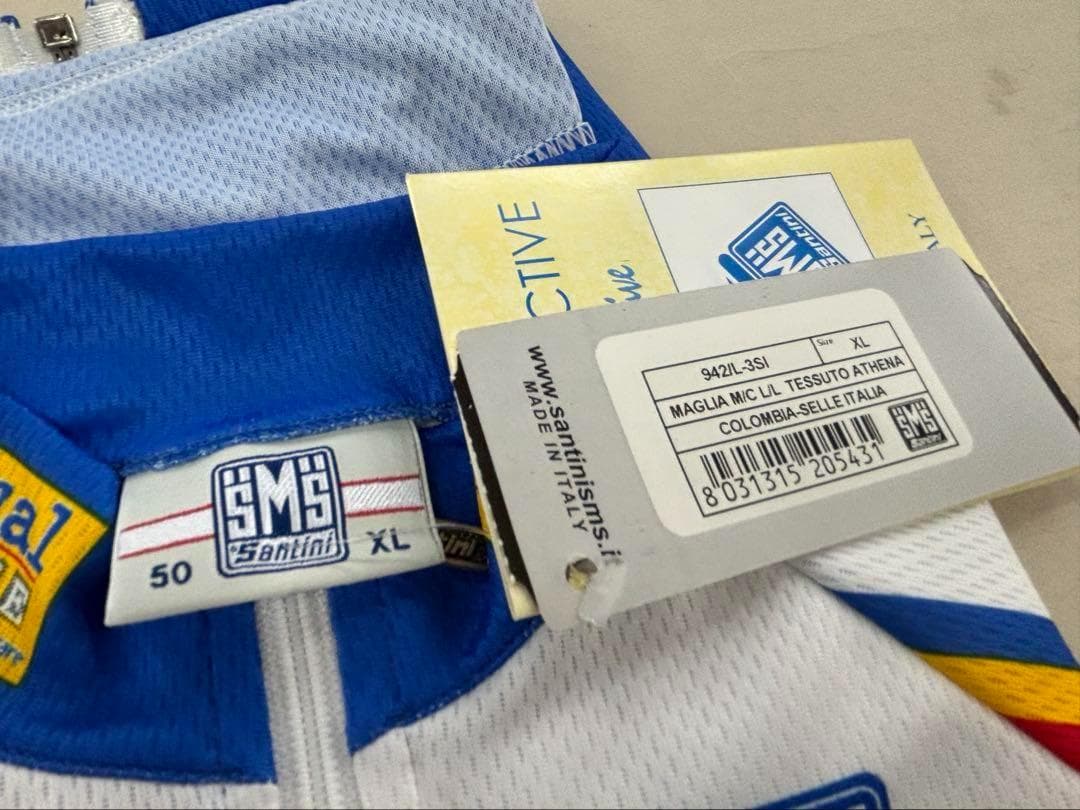 371【新品】SANTINI　COLOMBIA 　半袖サイクルジャージ XL