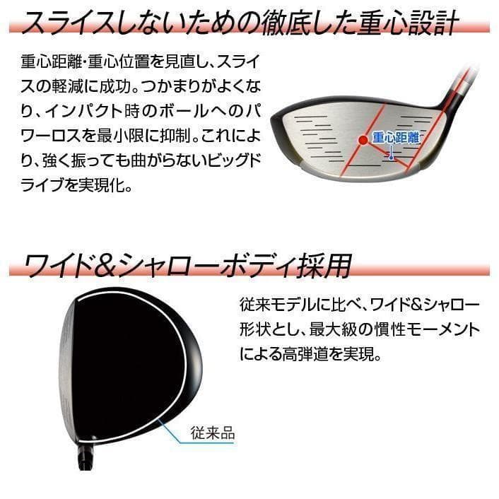 ★新品 ワークスゴルフ マキシマックスドライバー USTマミヤ VspecαⅣ