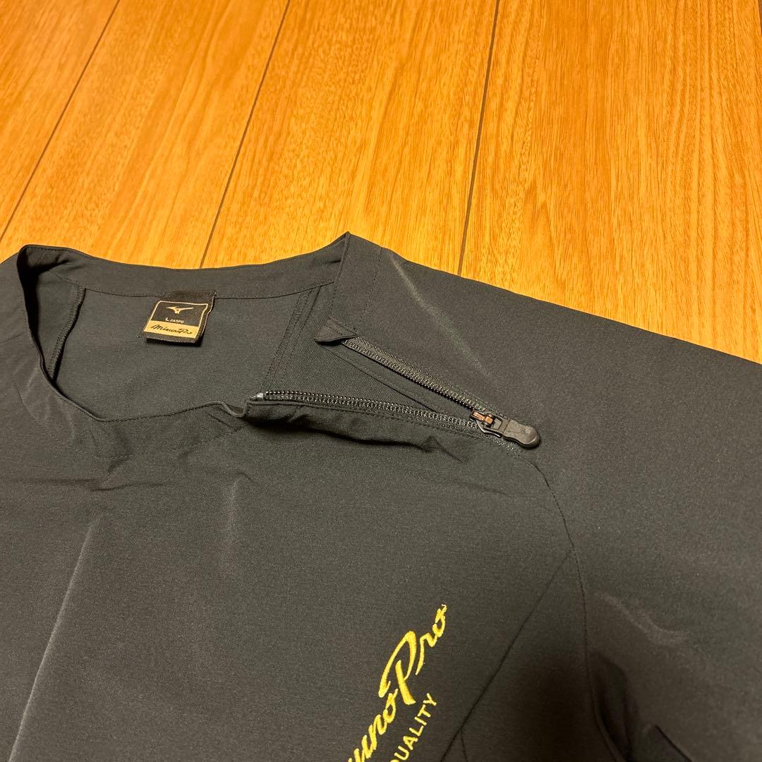 新品未使用品！Mizuno Pro ミズノプロ ハーフジップジャケット L 黒