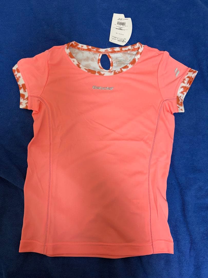 【新品】BabolatコーラルピンクのTシャツとショートパンツセット S