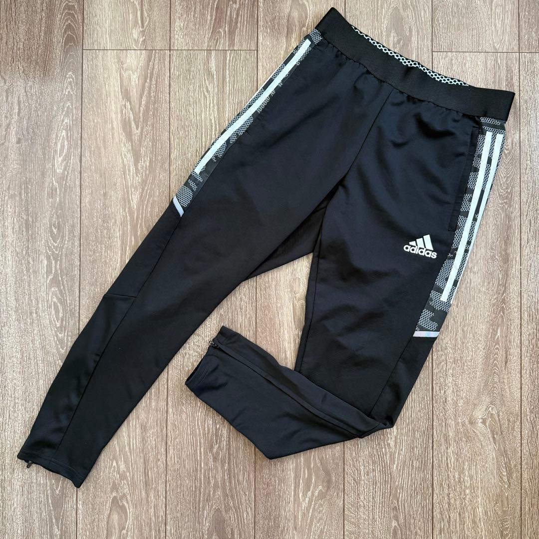 美品 adidas アディダス サッカー トレーニングウェア ジャージ 上下 L