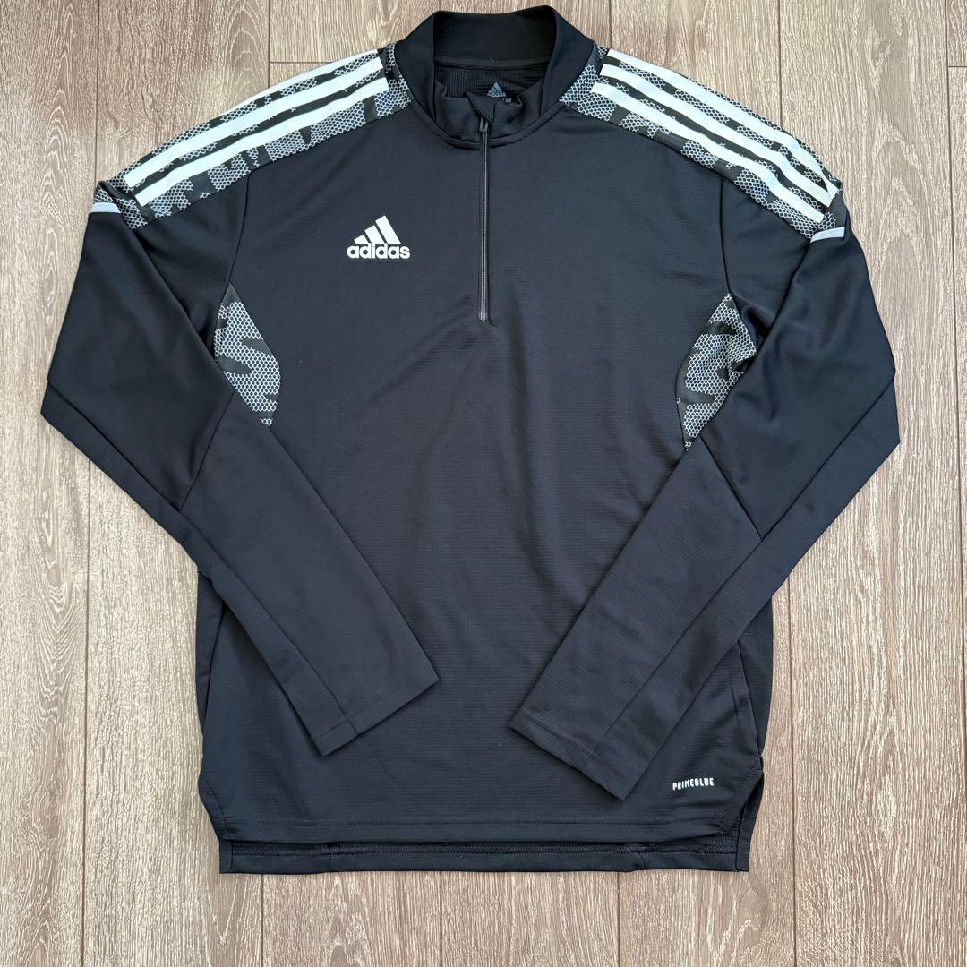 美品 adidas アディダス サッカー トレーニングウェア ジャージ 上下 L
