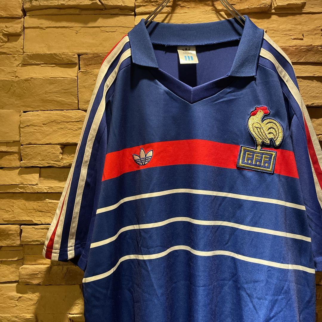 【希少】80s'/adidas×フランス代表/ユニフォーム/No10プラティニ