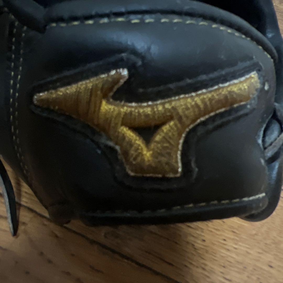 Mizuno プロ　黒レザーグローブ