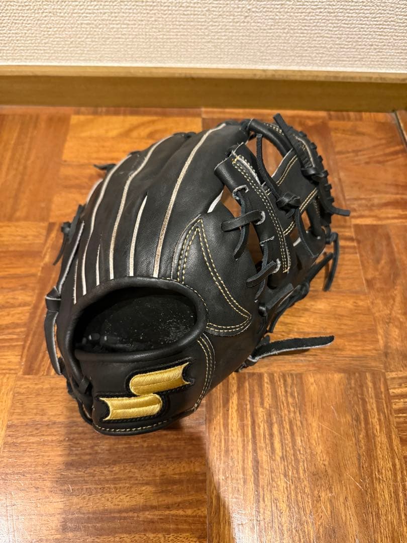 SSK グローブ 軟式 内野手用 ブラック 右投げ