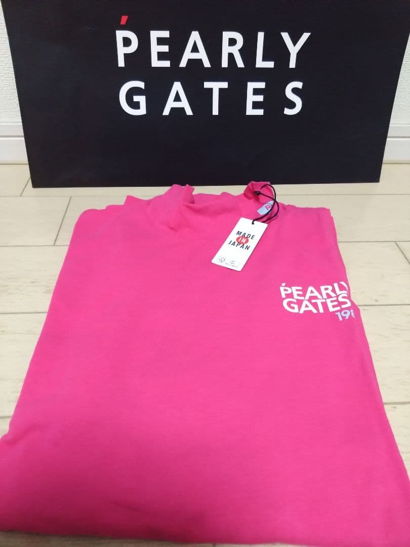 PEARLY GATES 長袖シャツ カラーピンク　日本製