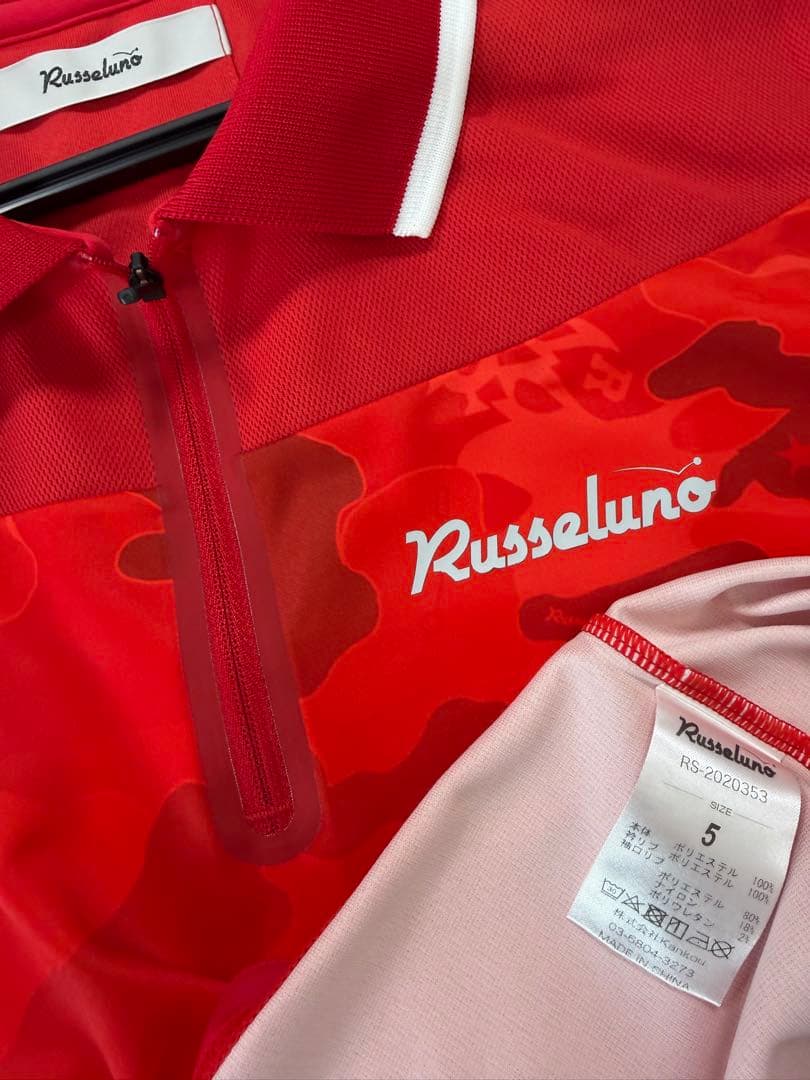 【美品】Russeluno 迷彩柄レッドシャツ サイズ5