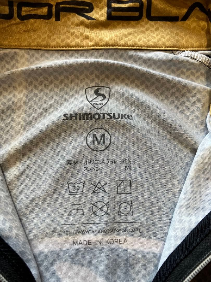 SHIMOTSUKe ハーフジップ Tシャツ M 下野　鮎　鮎釣り