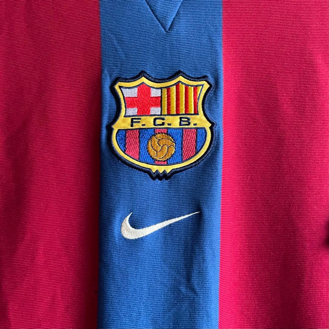R*i様 NIKE 01/02 FCバルセロナ 襟付き ゲームシャツ サッカーシ