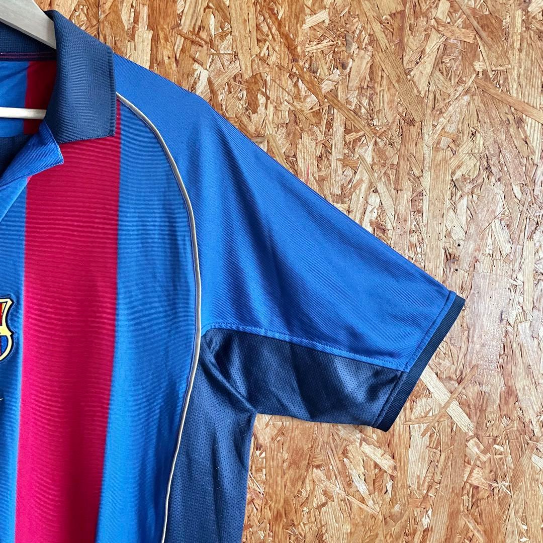 R*i様 NIKE 01/02 FCバルセロナ 襟付き ゲームシャツ サッカーシ