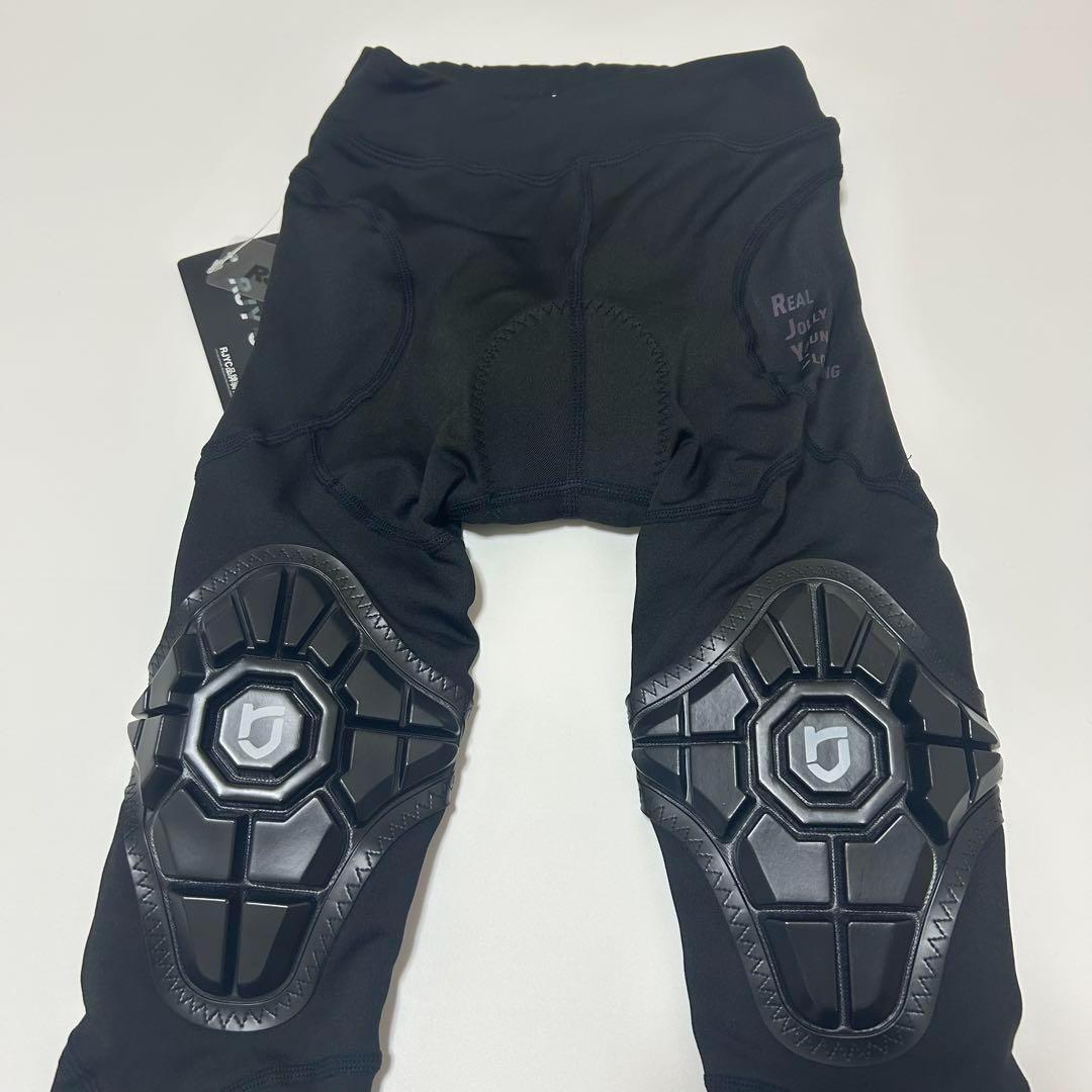冬用 裏起毛 サイクルパンツ プロテクター ランバイク ストライダー Lサイズ