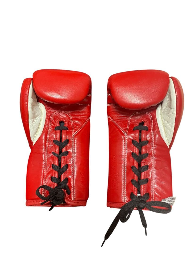【良品】CLETO REYES 8oz 赤　紐式 ボクシンググローブ メキシコ製