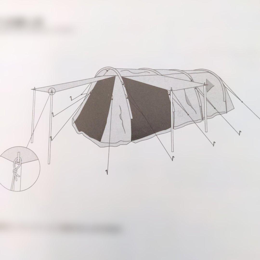 FIELDOOR キャンプテント620 グランドシート付　新品未使用
