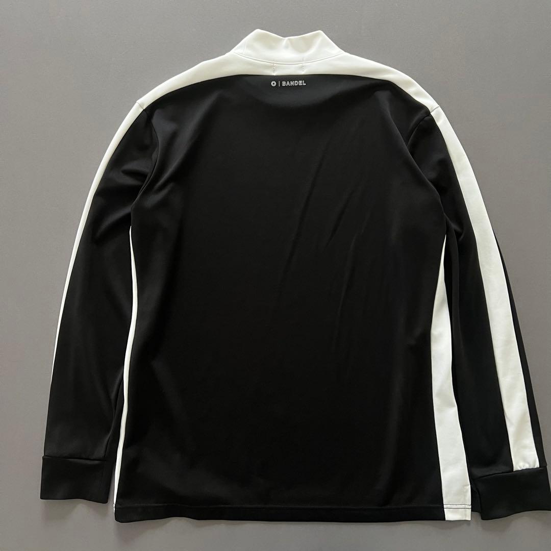 BANDEL GOLF バンデルゴルフ　モックネック　ストレッチ　長袖シャツ　黒