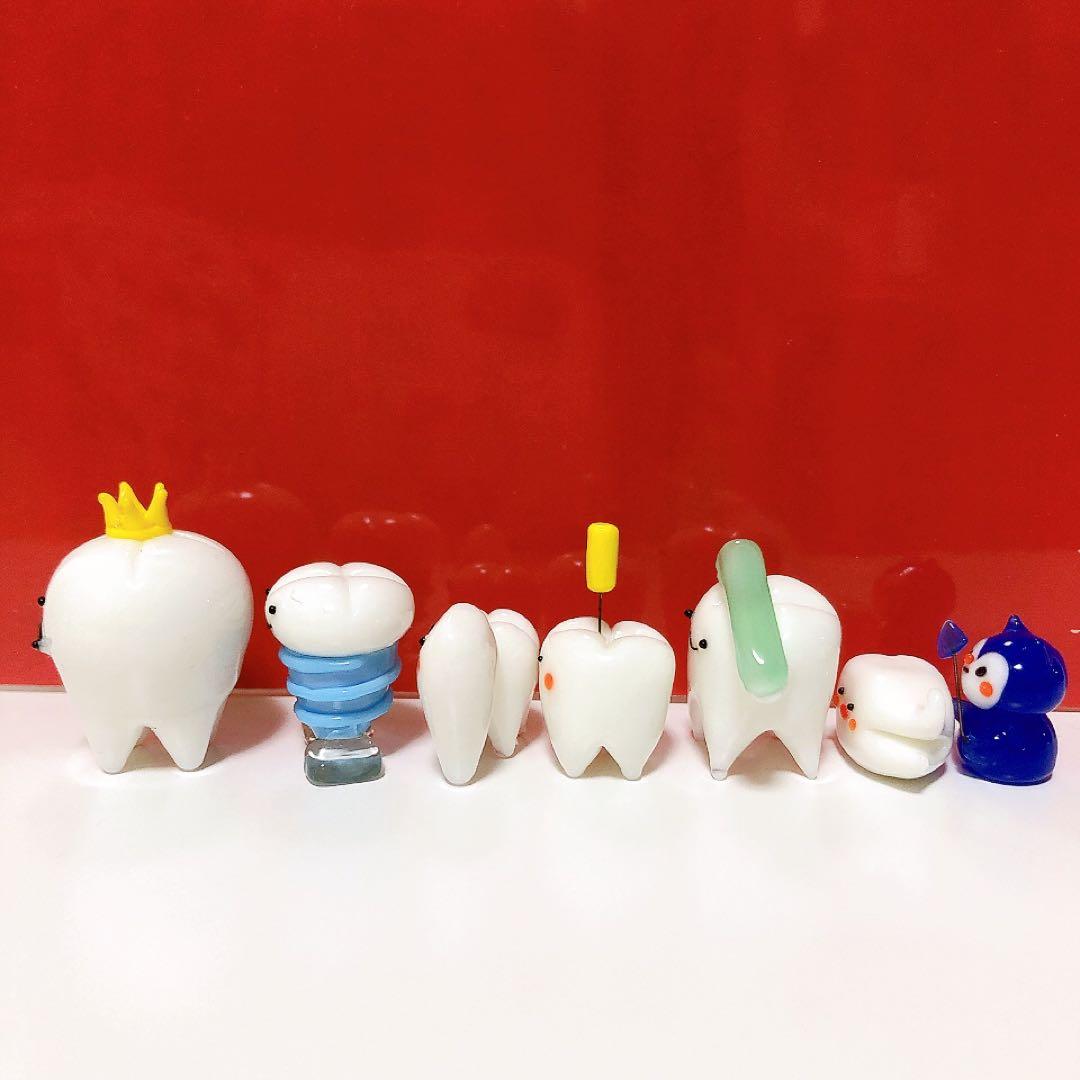 ガラス細工 歯の7点セット